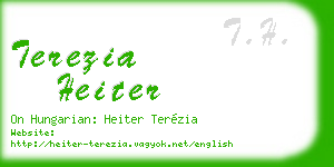 terezia heiter business card