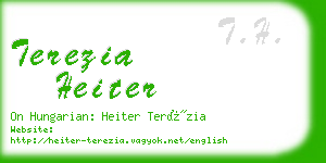 terezia heiter business card